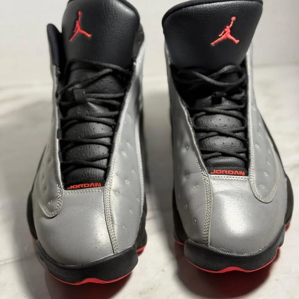 Jordan 13 Reflective Silver Great Condition non-og box sz: 12 - Picture 2 of 10